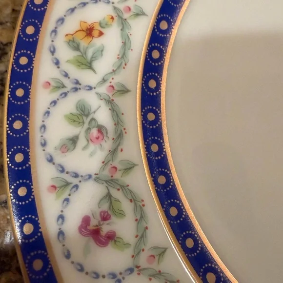 HAVILAND LIMOGES Malmaison 10.25" Dinner Plate - Picture 14 of 16